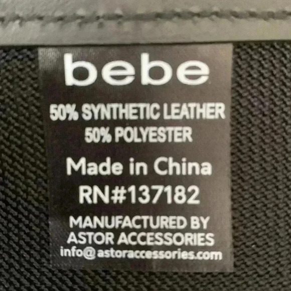 stretchy black waist belt metallic buckle vegan leather - Picture 4 of 8